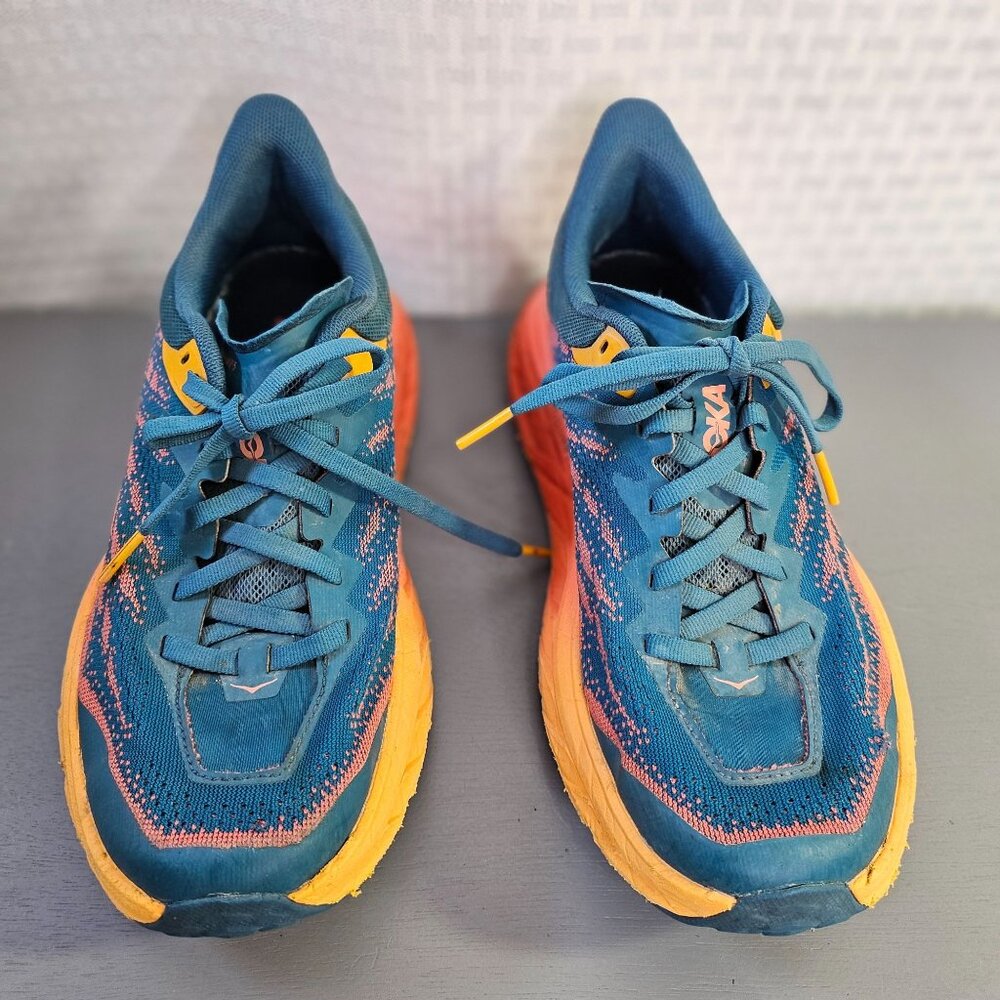 Hoka One One Speedgoat 5 1123158-DLCR Womens Aqua Trail Running Shoes Size 7